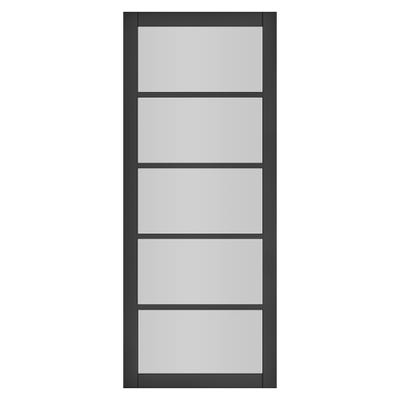 Deanta Internal Shoreditch Black Prefinished Glazed Door