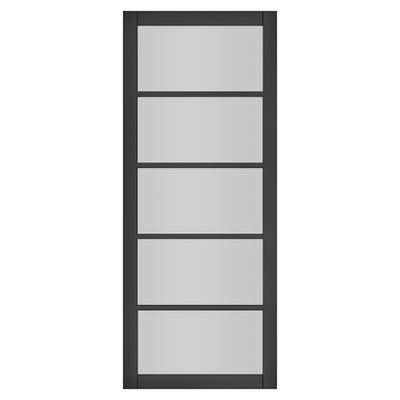 Deanta Shoreditch Black Glazed Door 2040 x 726 x 40mm
