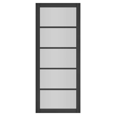 Deanta Shoreditch Black Glazed Door 2040 x 826 x 40mm