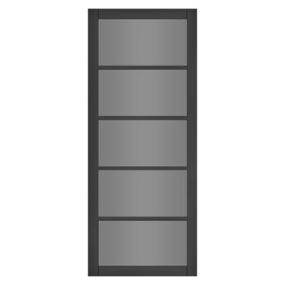 Deanta Internal Shoreditch Black Prefinished Tinted Glazed Door