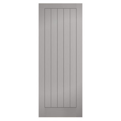 LPD Internal Textured Grey Vertical 5 Panel FD30 Fire Door