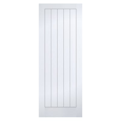 LPD Primed White Vertical 5P FD 30 Fire Door 762 x 1981