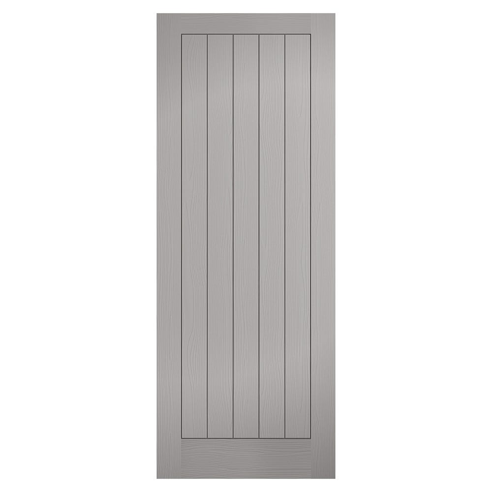 LPD Internal Textured Grey Vertical 5 Panel FD30 Fire Door