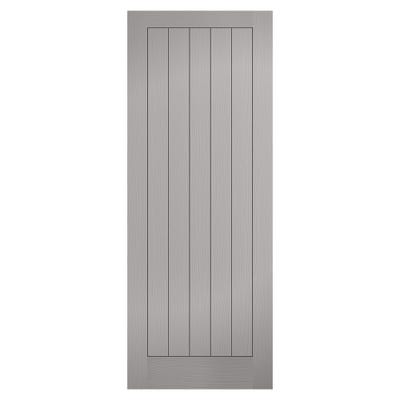 LPD Grey Vertical 5 Panel FD30 Fire Door 1981 x 762 x 44mm