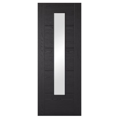 LPD Black Ash Vancouver 1L Clear Glazed Door 1981 x 762 x 35mm
