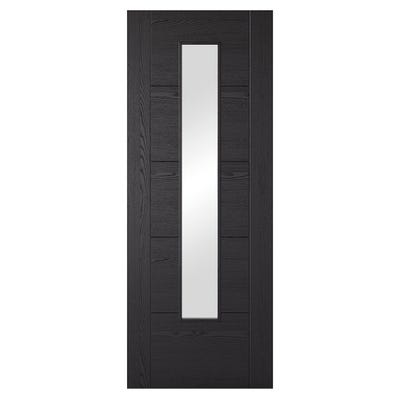 LPD Black Ash Vancouver 1L Clear Glazed Door 1981 x 838 x 35mm
