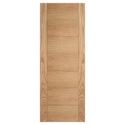 LPD Internal Oak Carini 7 Panel FD30 Fire Door