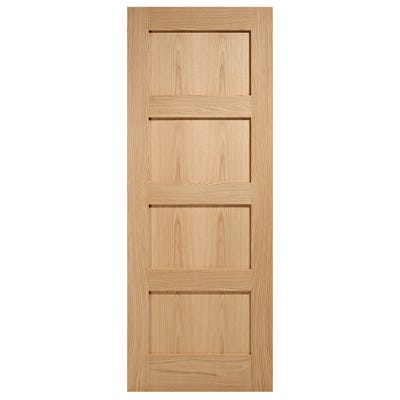 LPD Internal Oak Shaker 4 Panel FD30 Fire Door