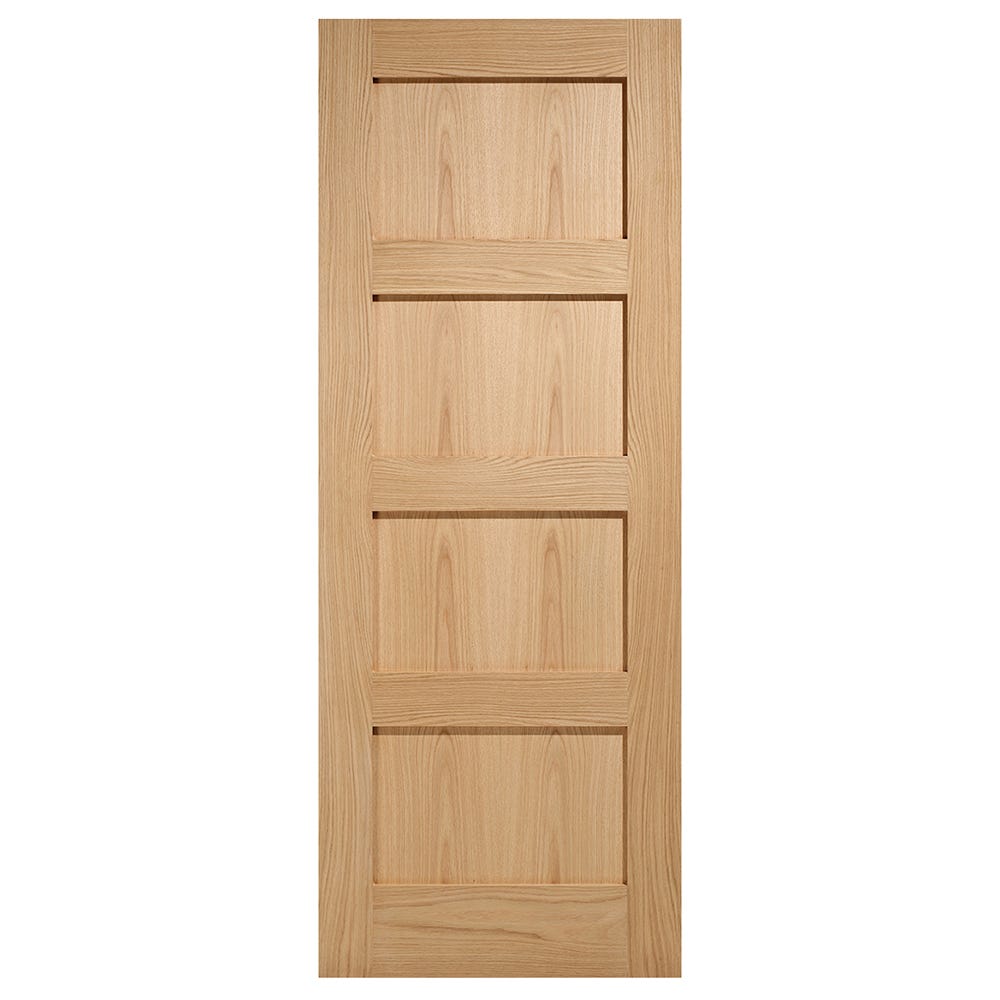 LPD Oak Shaker 4 Panel FD30 Fire Door 1981 x 838 x 44mm