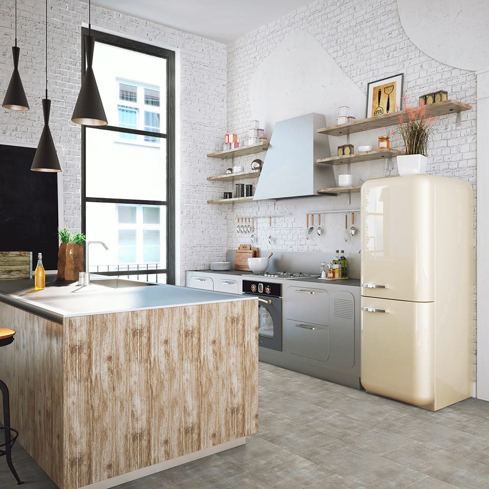 Luvanto Click Plus New Concrete QAF-LKT-04 Vinyl Flooring