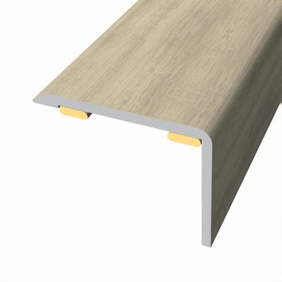 Laminate Stickdown Threshold Stair Nosing Sherwood Oak 0.9m