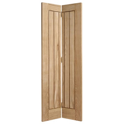 LPD Internal Oak Pre-finished Mexicano Bi-fold Door 1981 x 686 x 35mm