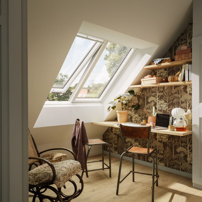 VELUX GPLS MMK06 2066 151 X 118cm 2-In-1 White Painted Laminated Top ...