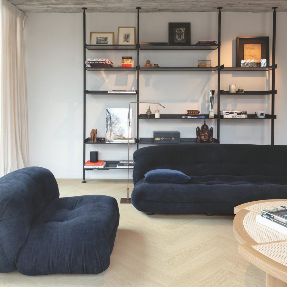 Quick Step Alpha Vinyl Ciro Herringbone AVHBU40361 Pure Oak Polar Rigid Vinyl Flooring