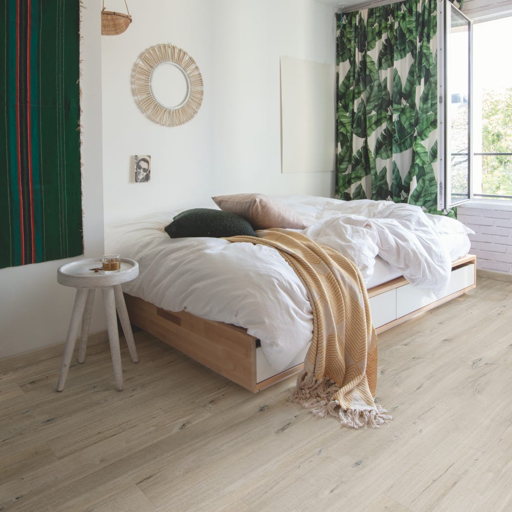 Quick Step Alpha Bloom AVMPU40200 Cotton Oak White Blush Vinyl Flooring