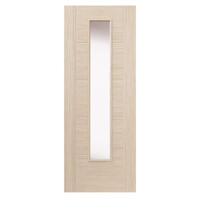 JB Kind Tigris Ivory Clear Glazed Internal Door