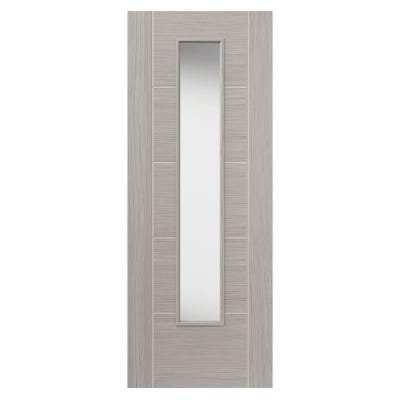JB Kind Tigris Light Grey Clear Glazed Internal Door