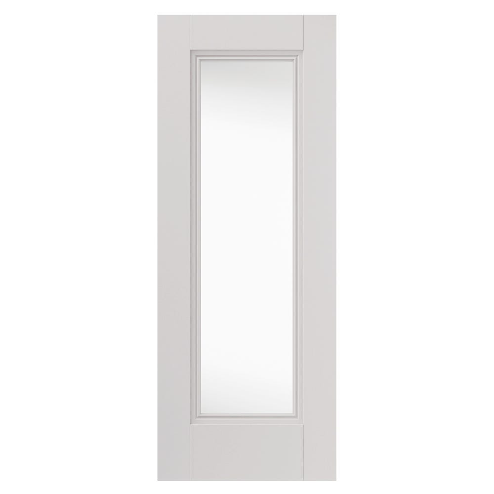 JB Kind Belton White Clear Glazed Internal Door