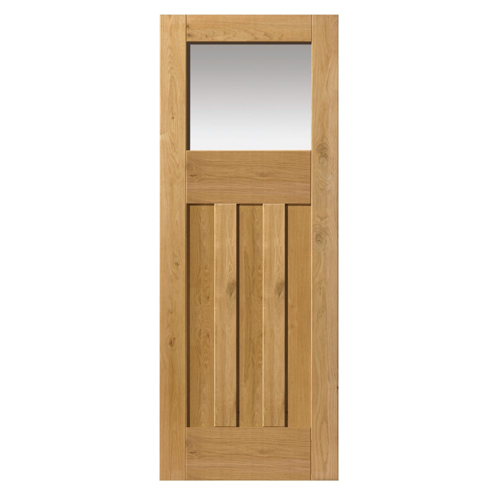 JB Kind Rustic Oak DX Glazed Internal Door 1981 x 762 x 35mm