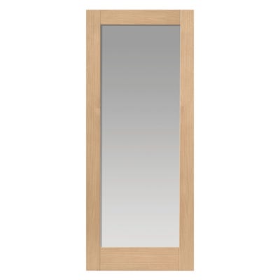 JB Kind Fuji Oak Clear Glazed Internal Door