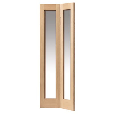 JB Kind Fuji Oak Glazed Internal Bi-Fold Door 1981 x 762 x 35mm