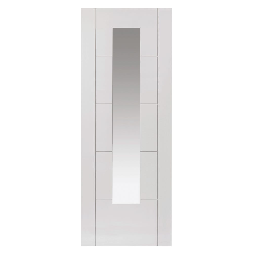 JB Kind Tigris White Clear Glazed Internal Door 1981 x 762 x 35mm