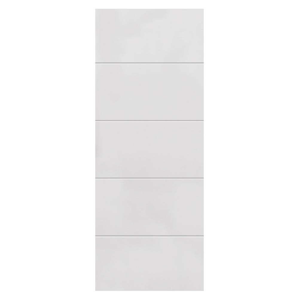 JB Kind 4 Line Horizontal White Internal Fire Door 1981 x 762 x 44mm