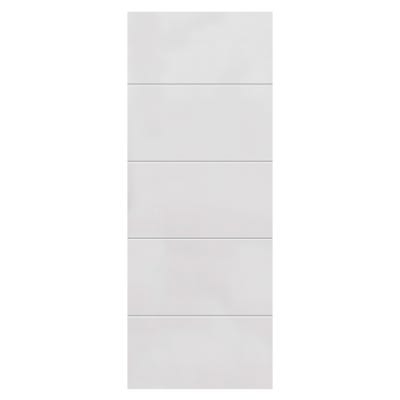JB Kind 4 Line Horizontal White Internal Fire Door 1981 x 762 x 44mm