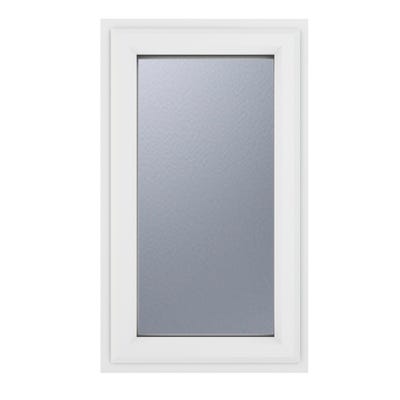 uPVC Window White Obscure LH Side Hung