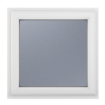 uPVC Window White Obscure Top Opener