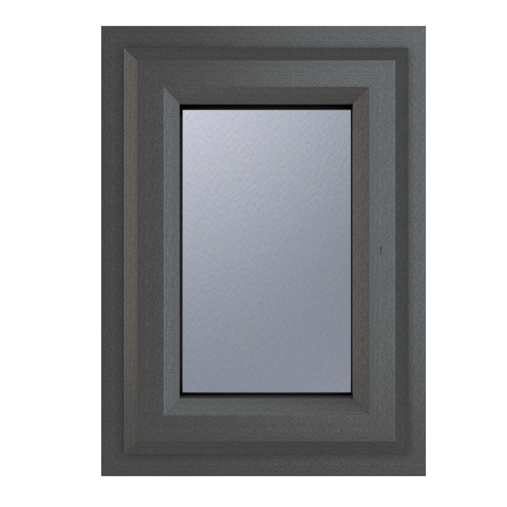 uPVC Window Grey Obscure Top Opener