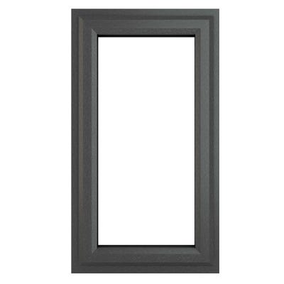 uPVC Window Grey Clear Top Opener