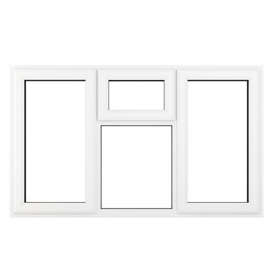 uPVC Window White Triple Clear L&RH Side Hung Top Opener