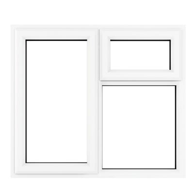 uPVC Window White Triple Clear LH Side Hung Top Opener