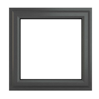 uPVC Window Grey Triple Clear Top Opener
