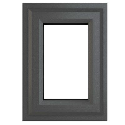 uPVC Window Grey Triple Clear Top Opener 440 x 610mm