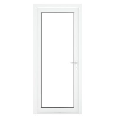 uPVC Triple Glazed Clear White Single Door Full Glass 890 x 2090mm