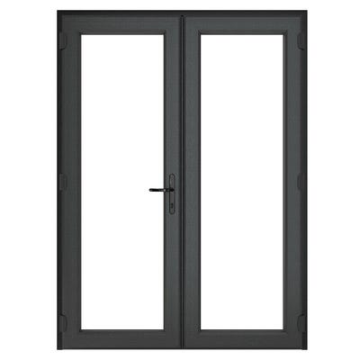 uPVC Triple Glazed Clear Grey French Door LH Master