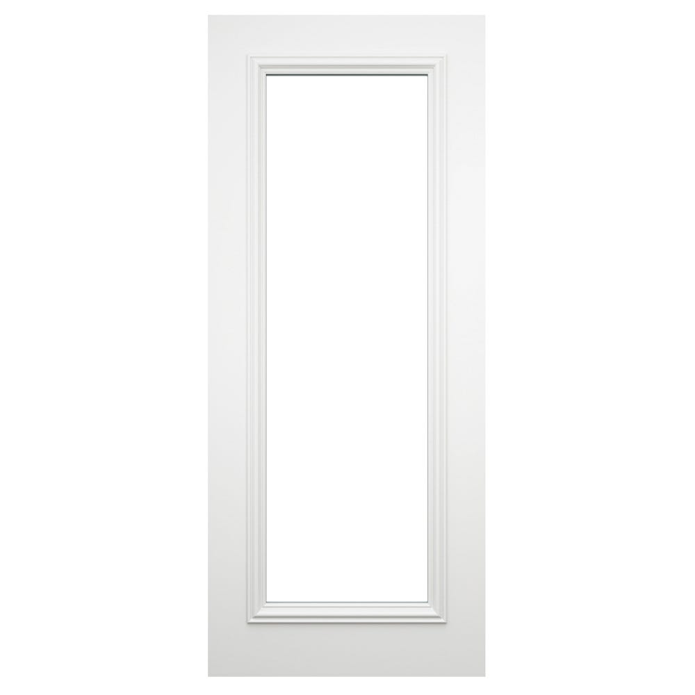 Deanta Internal White Primed Blenheim 1L Clear Glazed Door 1981 x 610 x 35mm
