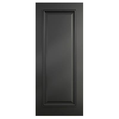 Deanta Internal Black Blenheim 1 Panel Door 1981 x 838 x 35mm