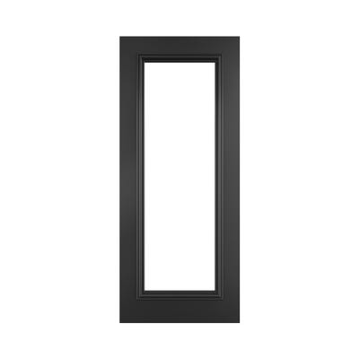 Deanta Internal Black Blenheim 1L Clear Glazed Door