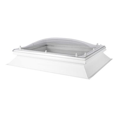 Coxdome Classic Triple Skin Clear Fixed Rooflight Dome 600 x 1200mm