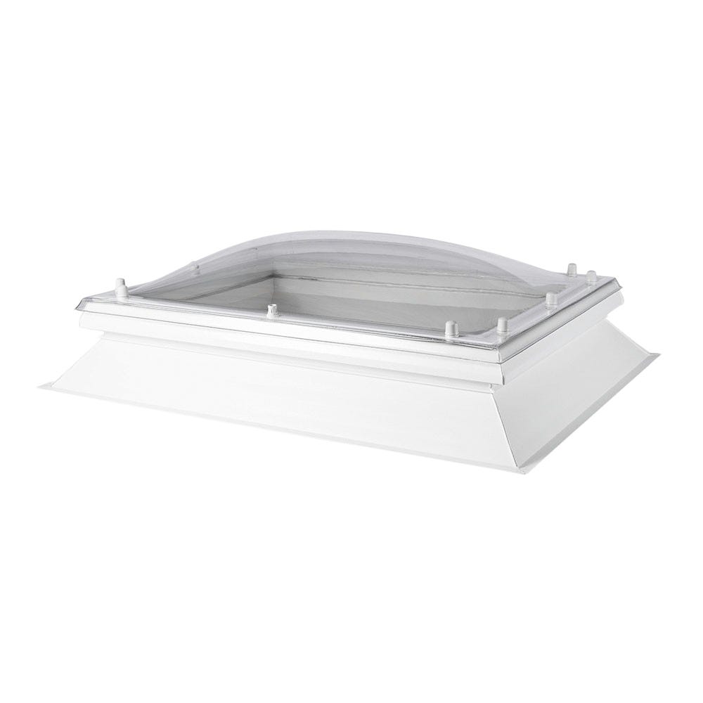 Coxdome Classic Double Skin Clear Fixed Rooflight Dome 900 x 900mm