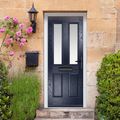 Crystal Carnoustie 2L Stippolyte Blue Composite Door Set 920 x 2090mm