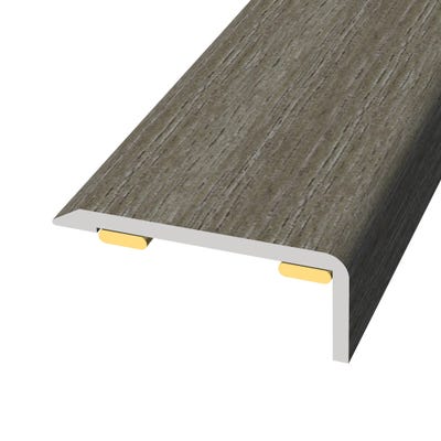 Laminate Stickdown Threshold End Section Steelwood Oak 0.9m