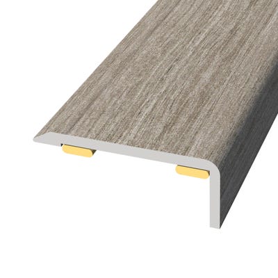 Laminate Stickdown Threshold End Section Timber Mist 0.9m