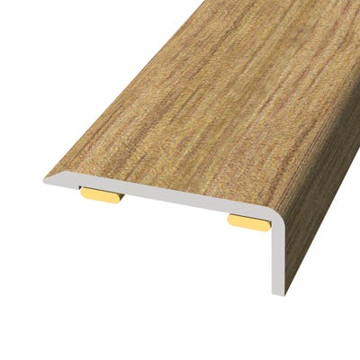 Laminate Stickdown Threshold End Section Sunset Oak 0.9m