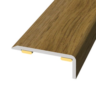 Laminate Stickdown Threshold End Section Regal Chestnut 0.9m