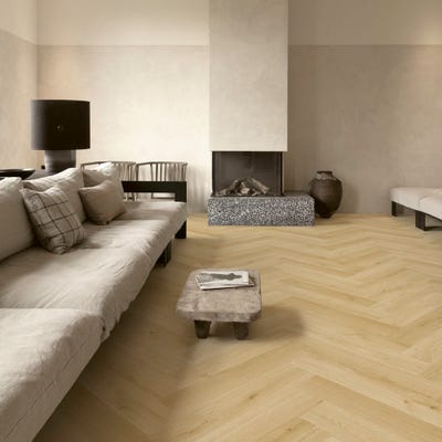 Quick Step Impressive Design Herringbone IMD8242 Cardamom Oak 8mm Laminate Flooring