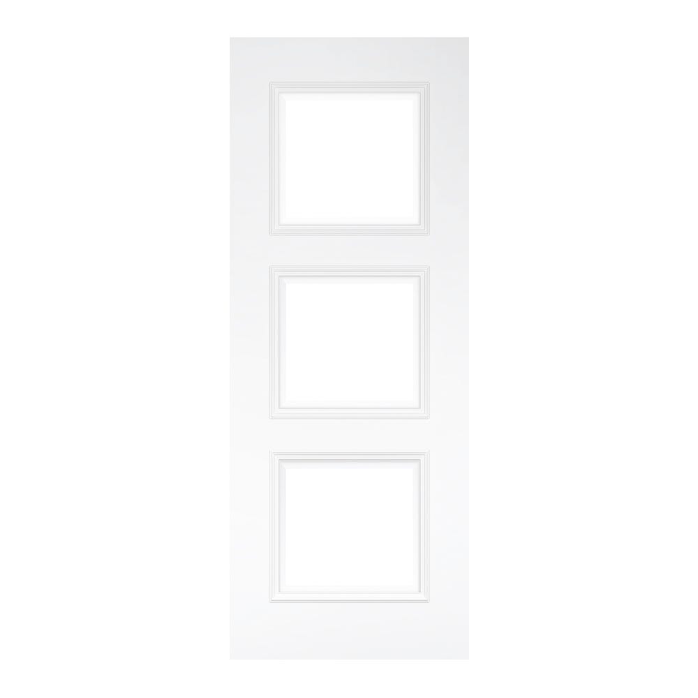 Deanta Trinity 3L White Primed Clear Glazed Internal Door 1981 x 762 x 35mm